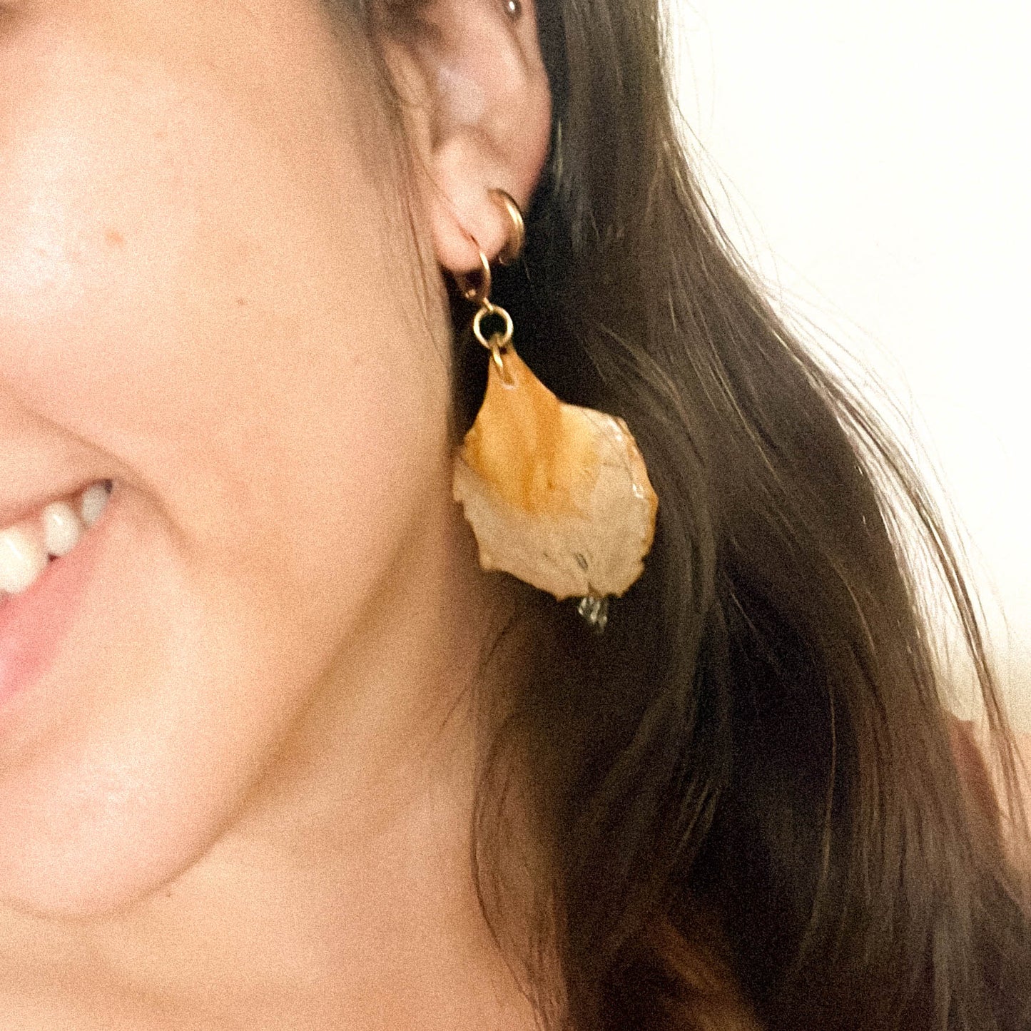 Flamboyán amarillo earrings
