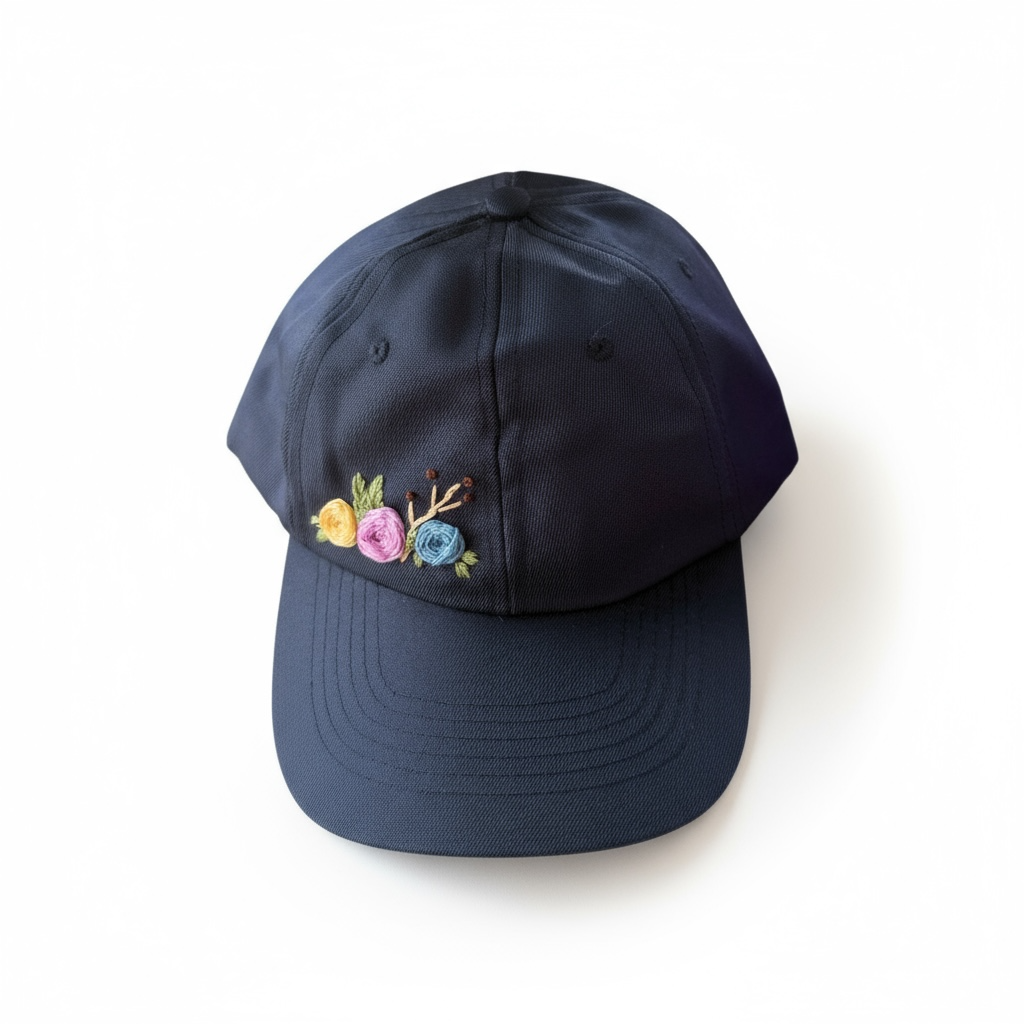 Hand embroidered hat