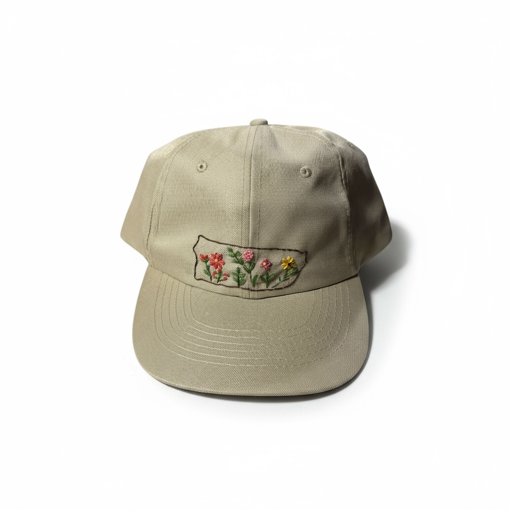 Puerto Rico Hand embroidered hat