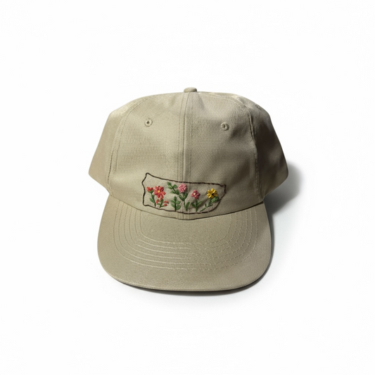 Puerto Rico Hand embroidered hat