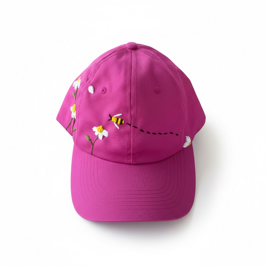 Gorra bordada a mano