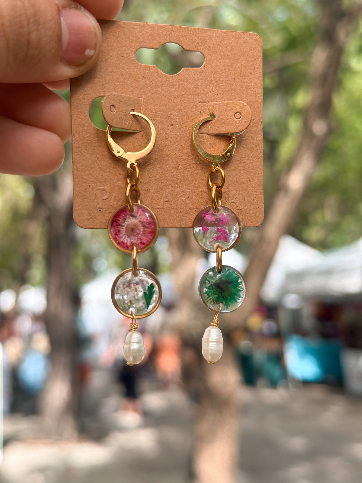 Floral earrings