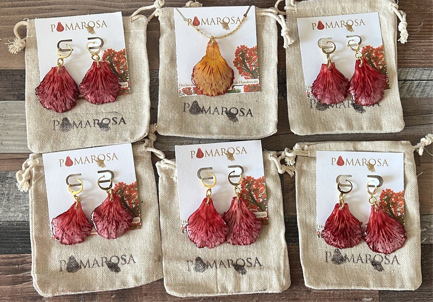 Flamboyán earrings